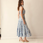 Loulou La Dune Dress Mia Set in Blue