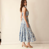 Loulou La Dune Dress Mia Set in Blue
