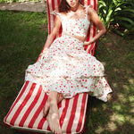 Loulou La Dune Dress Mia Set in Red