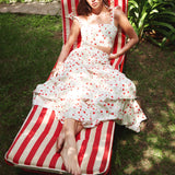 Loulou La Dune Dress Mia Set in Red