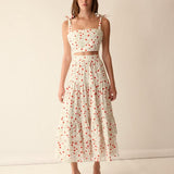 Loulou La Dune Dress Mia Set in Red