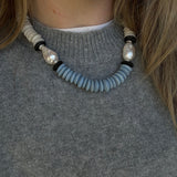 LouLu Necklaces Sky & Stone (Silver) Charlotte Necklace
