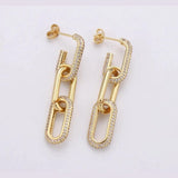 Margot Ferree Jewelry Earrings The Crystal Paperclips