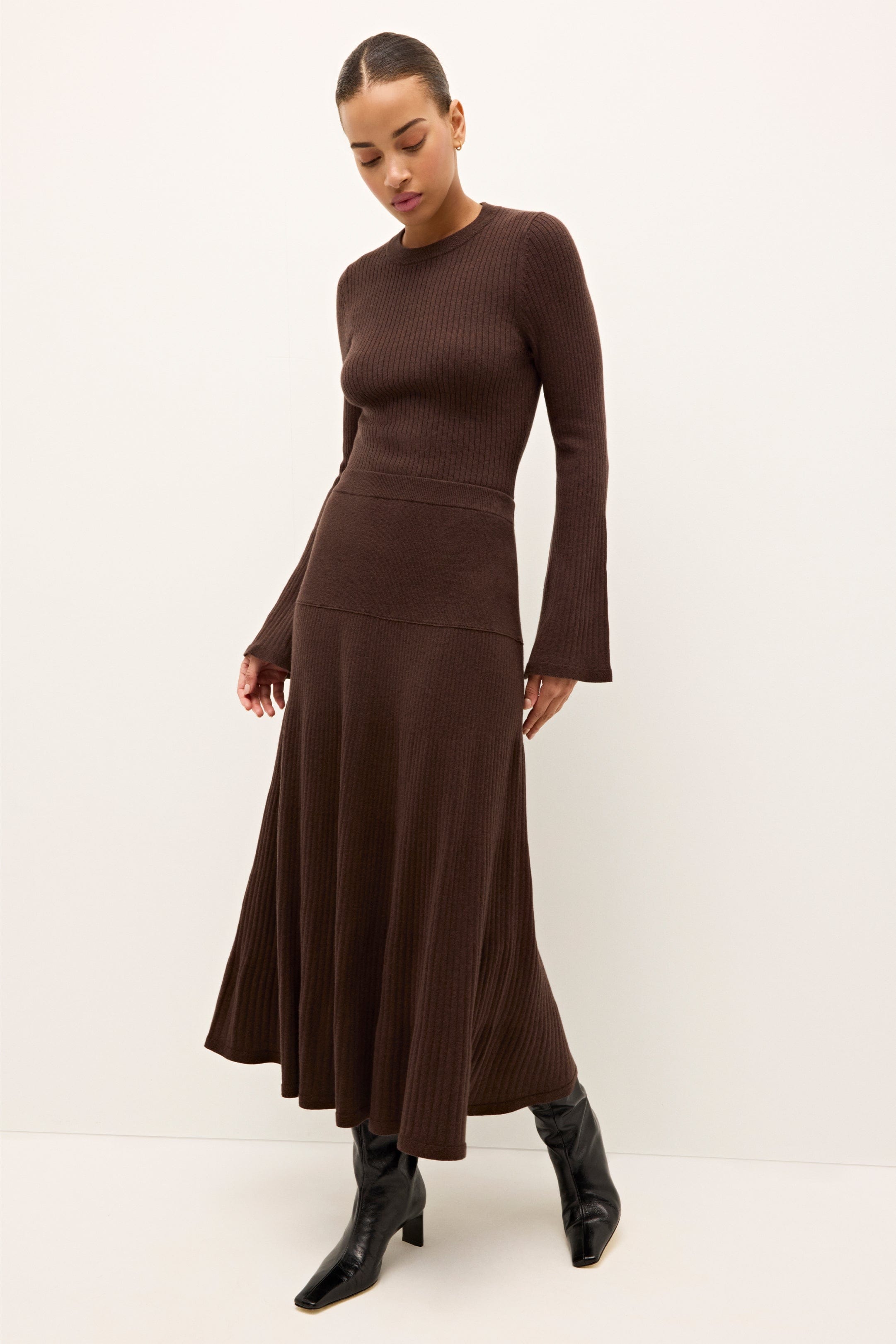 Marie Oliver SKIRTS-MAXI-KNIT-SOLID-FF KAYLAN SKIRT
