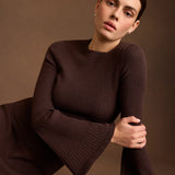 Marie Oliver TOPS-KNIT TOP-LONG-KNIT-SOLID-FF CARREY TOP