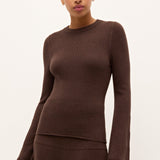 Marie Oliver TOPS-KNIT TOP-LONG-KNIT-SOLID-FF CARREY TOP