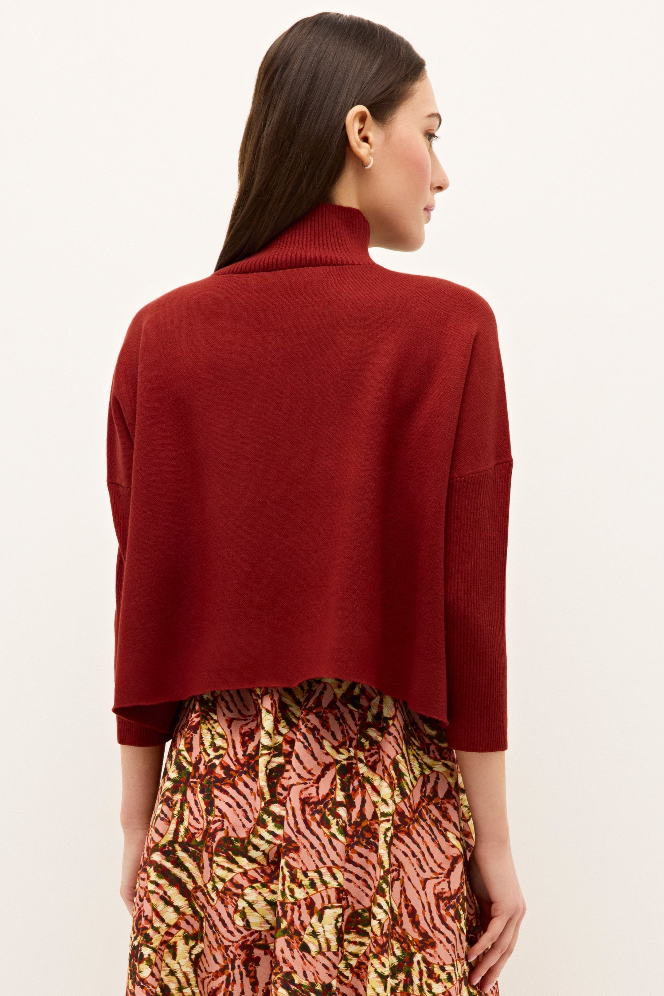 Marie Oliver TOPS-SWEATER-LONG-KNIT-SOLID-FF CLAUDIE POPOVER