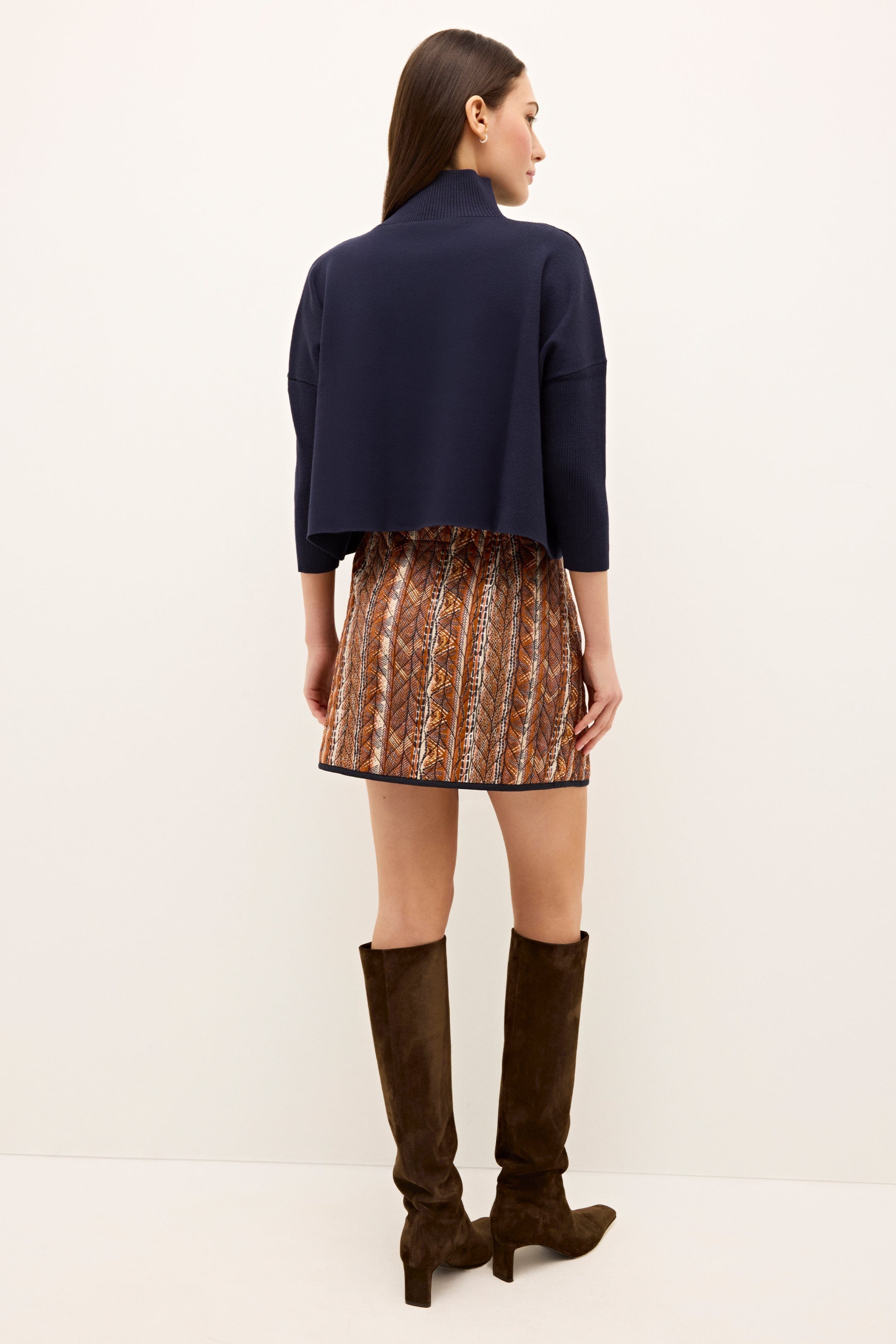 Marie Oliver TOPS-SWEATER-LONG-KNIT-SOLID-FF CLAUDIE POPOVER