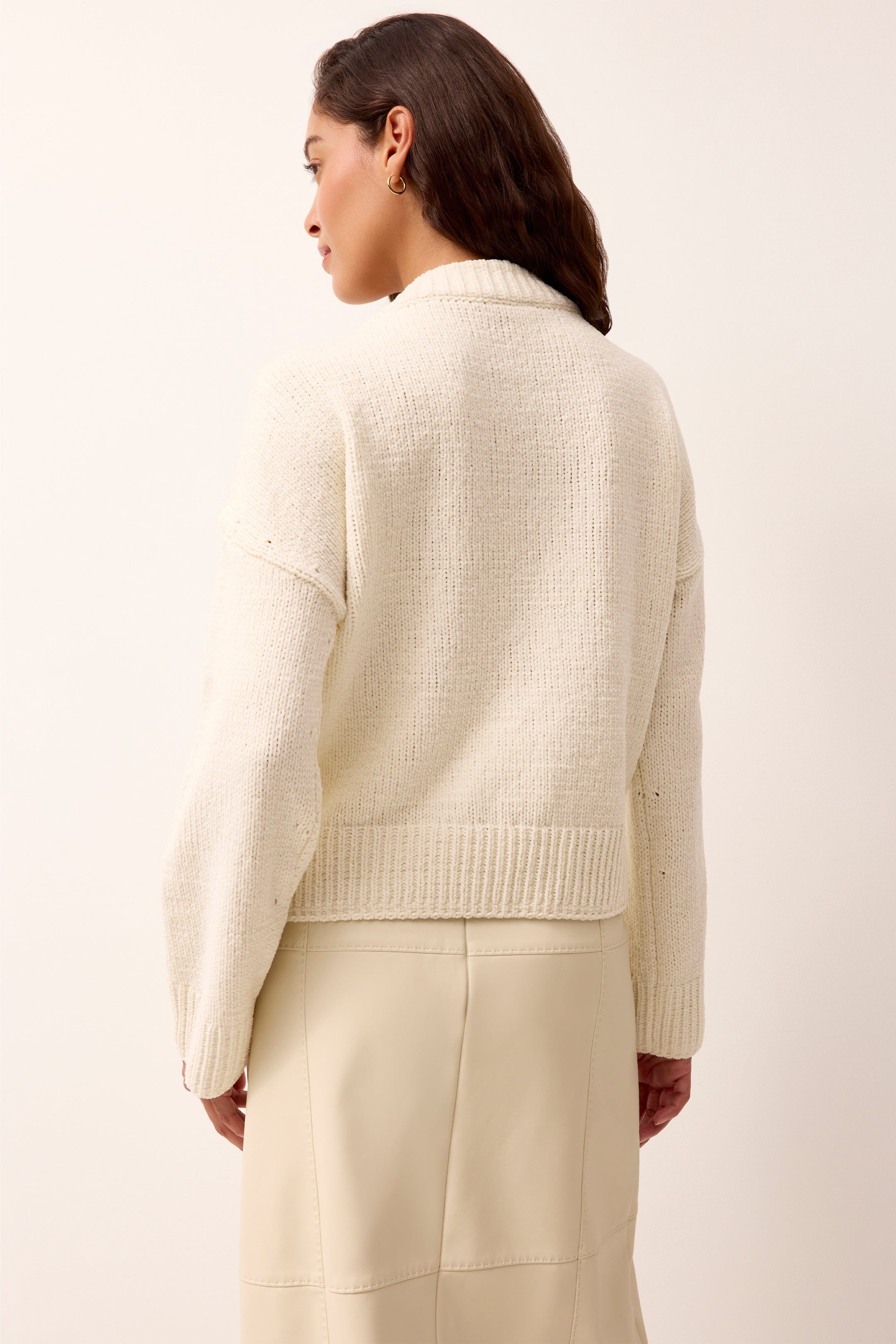 Marie Oliver TOPS-SWEATER-LONG-KNIT-SOLID-FF LONNIE SWEATER