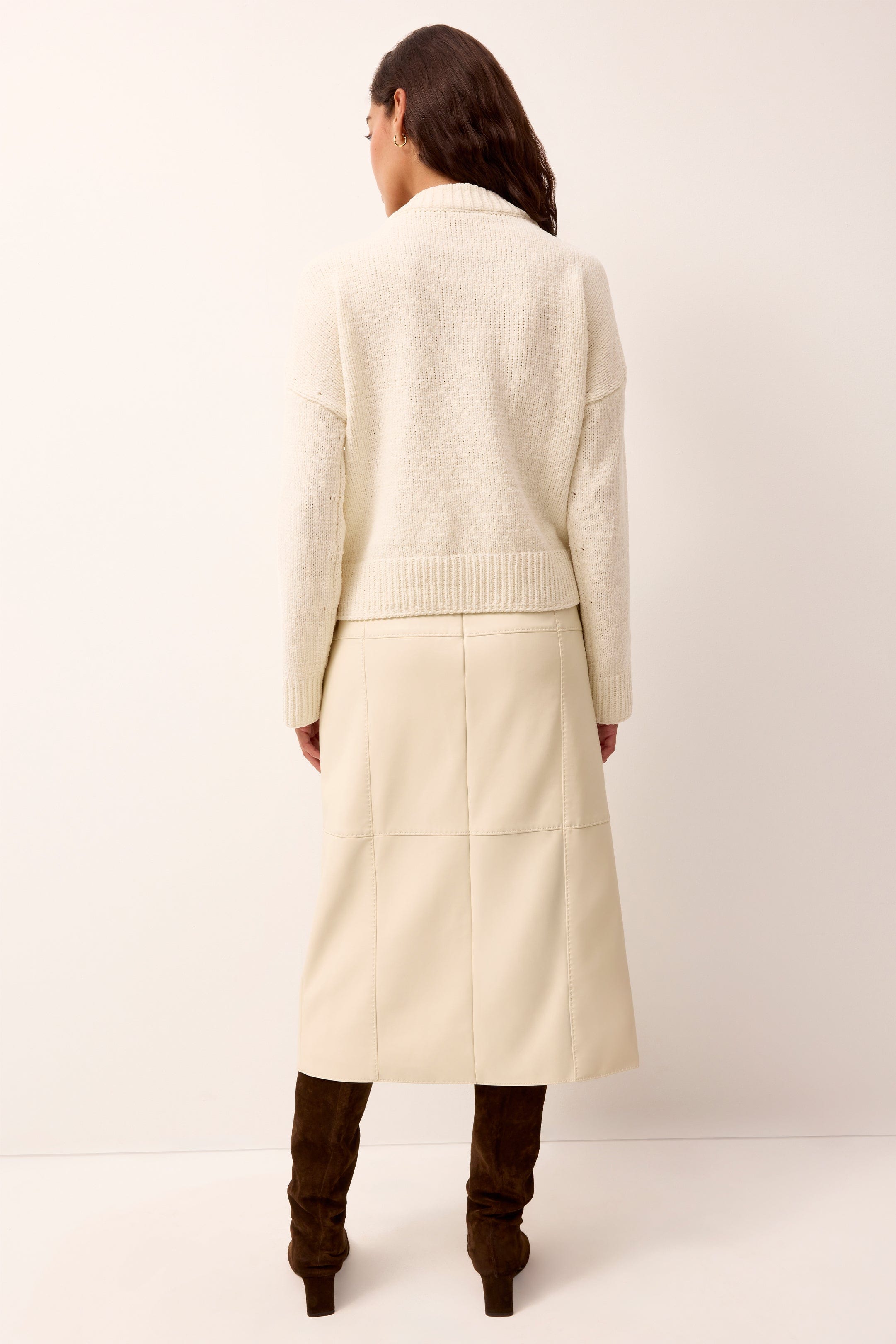 Marie Oliver TOPS-SWEATER-LONG-KNIT-SOLID-FF LONNIE SWEATER