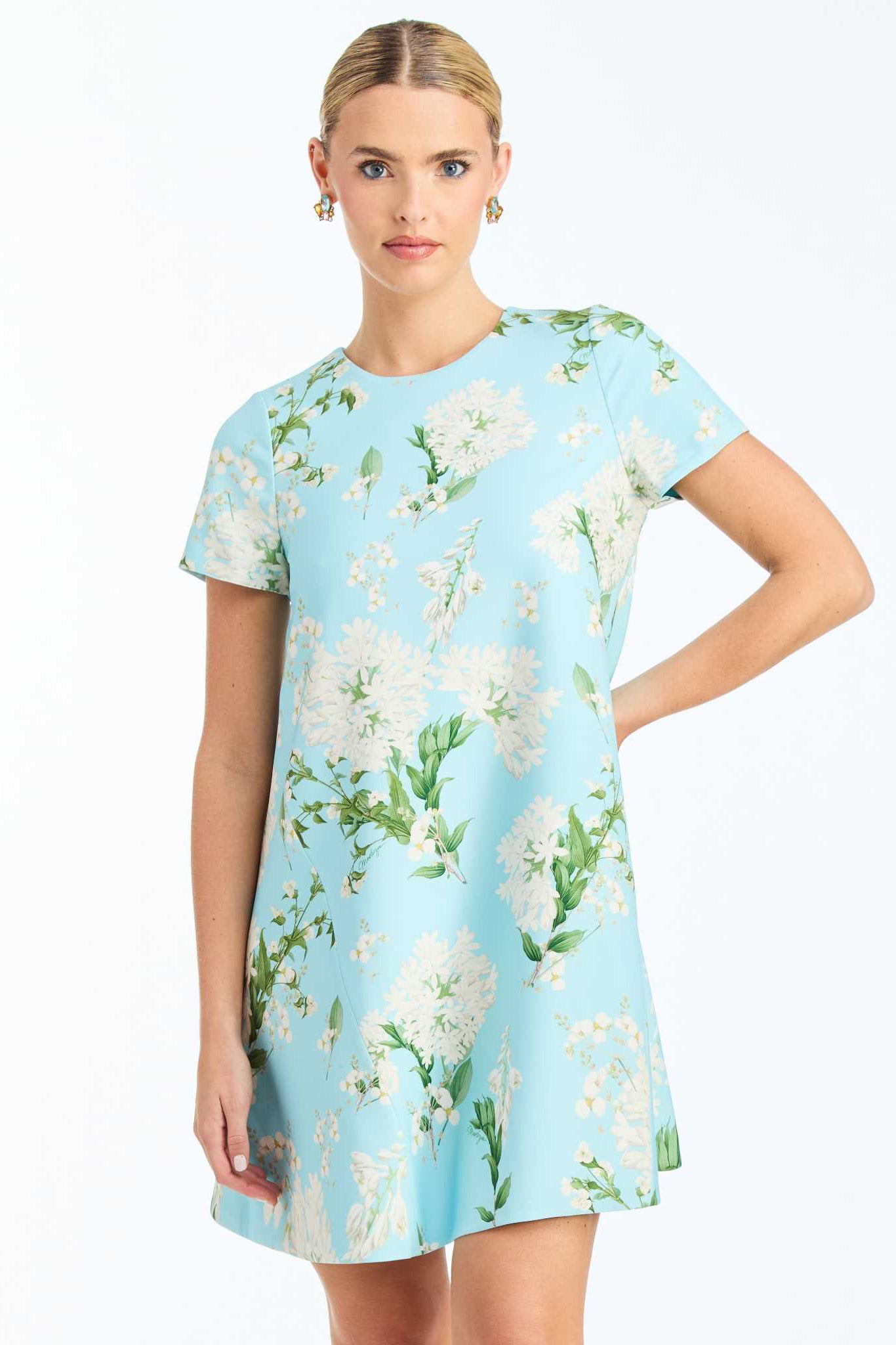 Mestiza New York | Cecily Convertible Mini Dress | Xs | Blue Botanica Mestiza New York | Cecily Convertible Mini Dress | Xs | Blue Botanica
