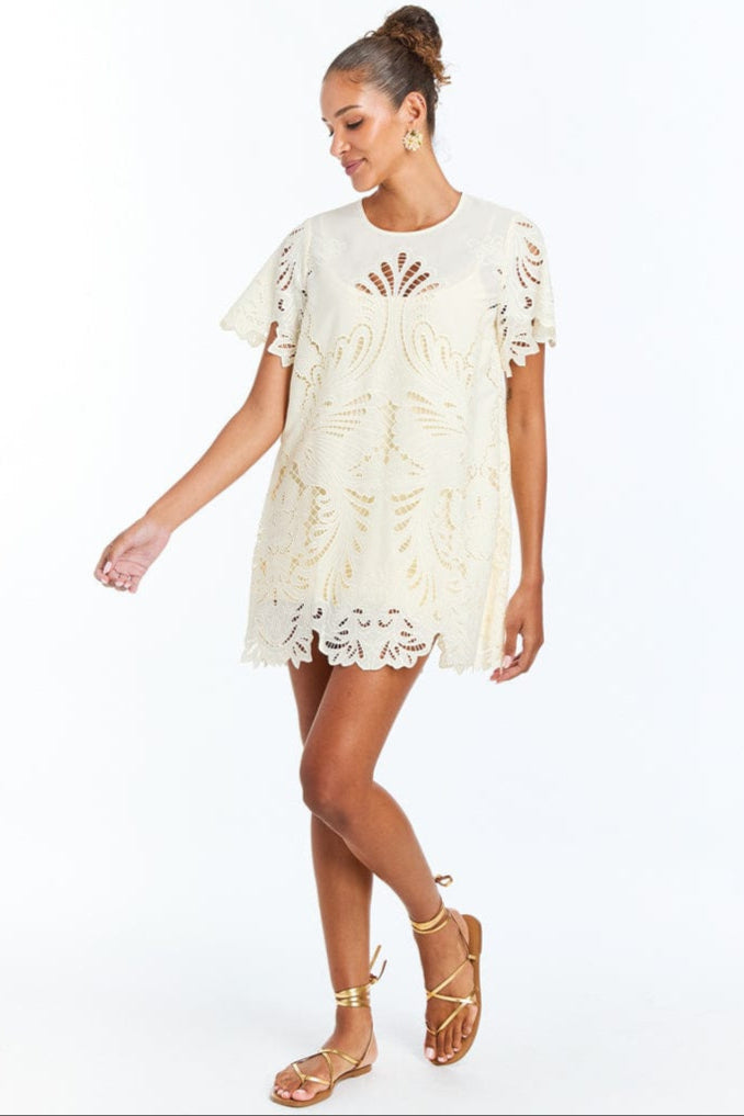 MESTIZA NEW YORK Daytime Pre-Order - Lupe Lace Mini Dress