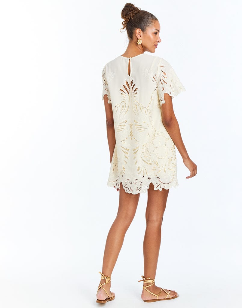 MESTIZA NEW YORK Daytime Pre-Order - Lupe Lace Mini Dress