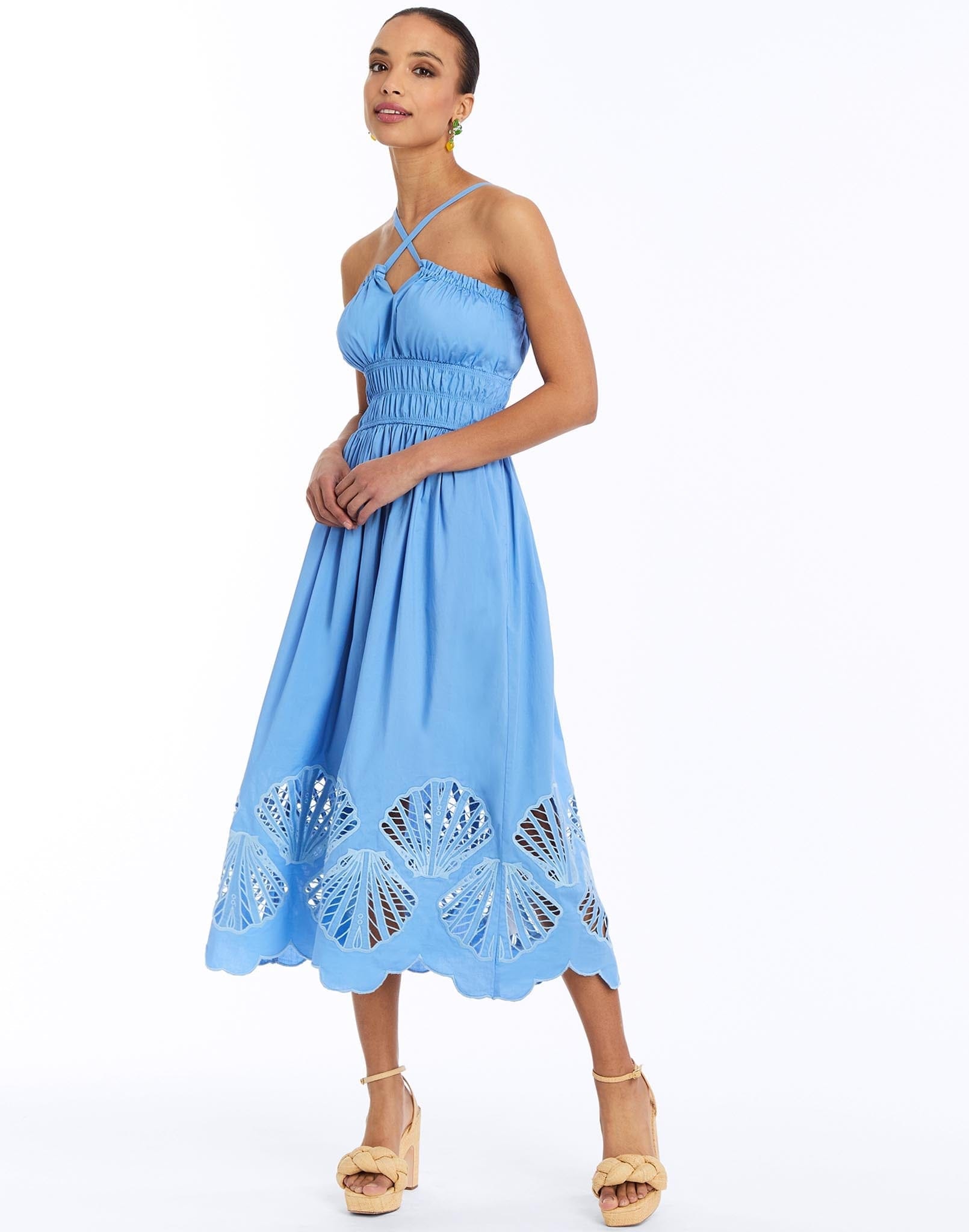 MESTIZA NEW YORK Dress Spritz Smocked Midi Dress