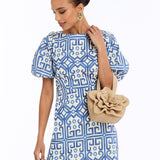 MESTIZA NEW YORK Handbags OS / Natural Raffia Dominique Flower Bag
