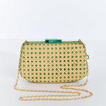 MESTIZA NEW YORK Handbags OS / Green/Natural Solihiya Rafé x Mestiza Solihiya Clutch Bag