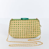 MESTIZA NEW YORK Handbags OS / Green/Natural Solihiya Rafé x Mestiza Solihiya Clutch Bag
