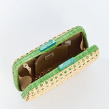 MESTIZA NEW YORK Handbags OS / Green/Natural Solihiya Rafé x Mestiza Solihiya Clutch Bag