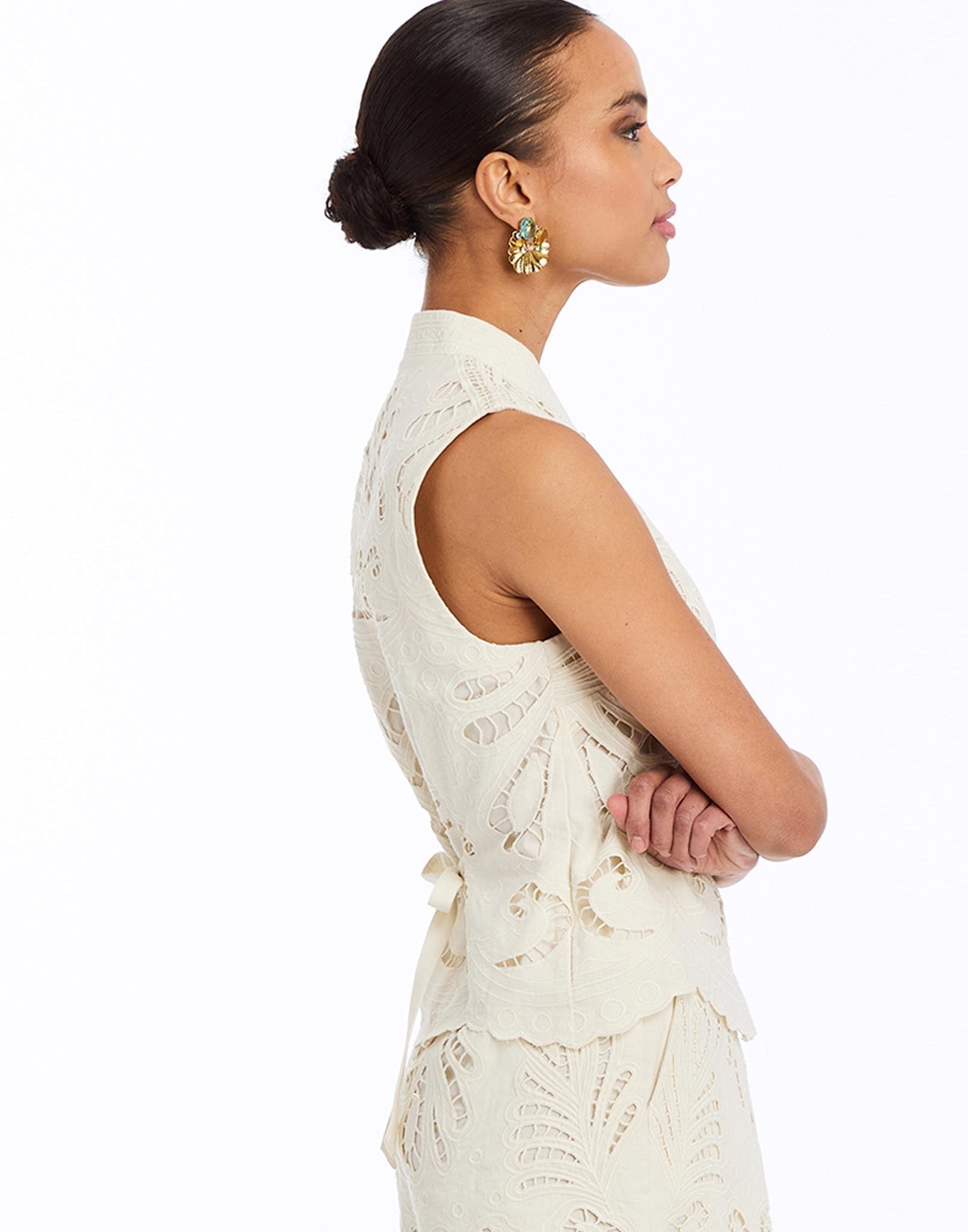 MESTIZA NEW YORK Top Bora Bora Lace Top