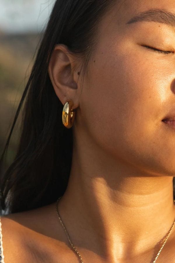 Mignonne Gavigan Earrings Gold Emma Hoop Earrings Gold