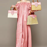 MME. Mink Handbags MME. Carlton Monaco Bag - Rose