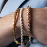 Modern Gem Co Baguette Bangle Bracelet
