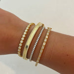 Modern Gem Co Baguette Bangle Bracelet