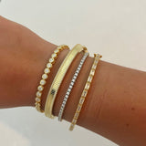 Modern Gem Co Baguette Bangle Bracelet