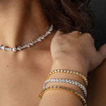 Modern Gem Co Baguette Bangle Bracelet