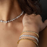 Modern Gem Co Baguette Bangle Bracelet