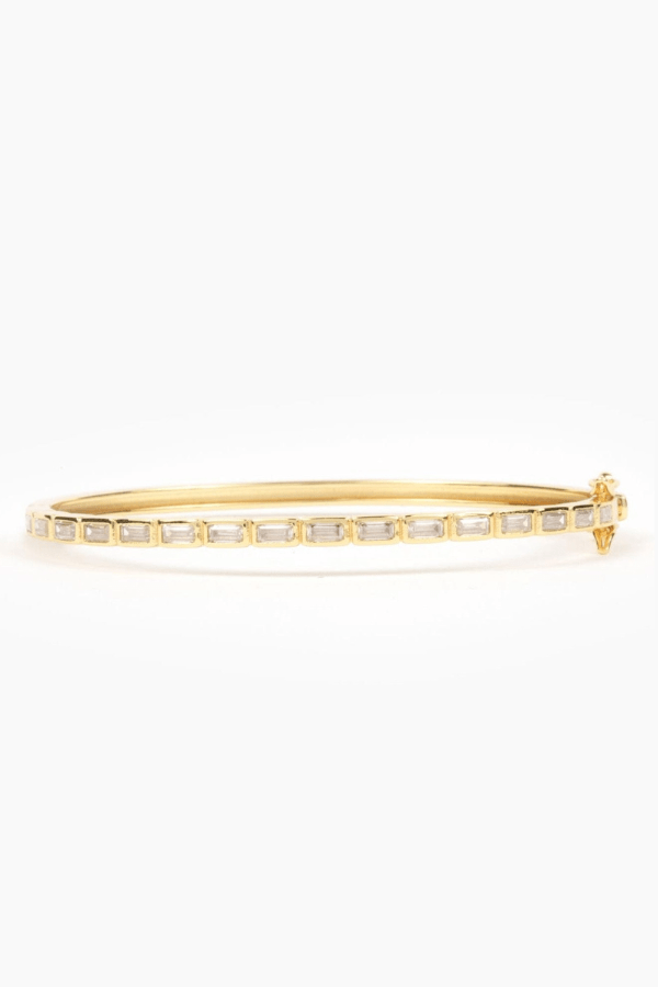 Modern Gem Co Baguette Bangle Bracelet