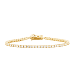 Modern Gem Co Bracelet Mae Gold 2mm Round Tennis Bracelet