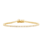 Modern Gem Co Bracelet Mae Gold 2mm Round Tennis Bracelet