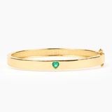 Modern Gem Co Esme Heart Bangle Bracelet