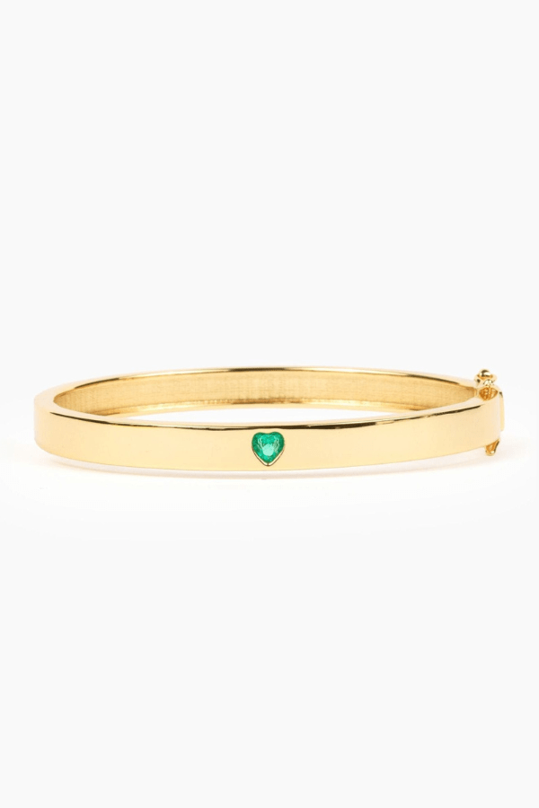 Modern Gem Co Esme Heart Bangle Bracelet