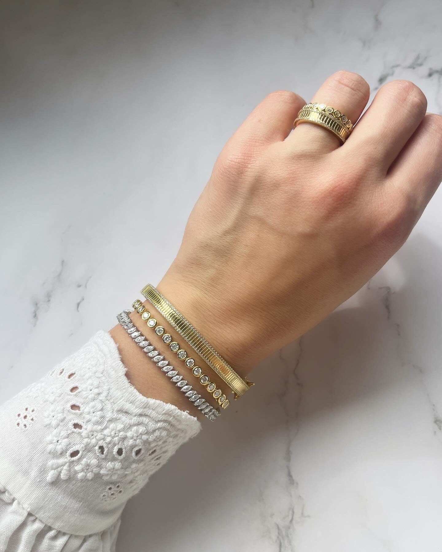 Modern Gem Co Etana Bangle Bracelet