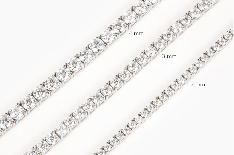 Modern Gem Co Mae 2mm Round Tennis Bracelet