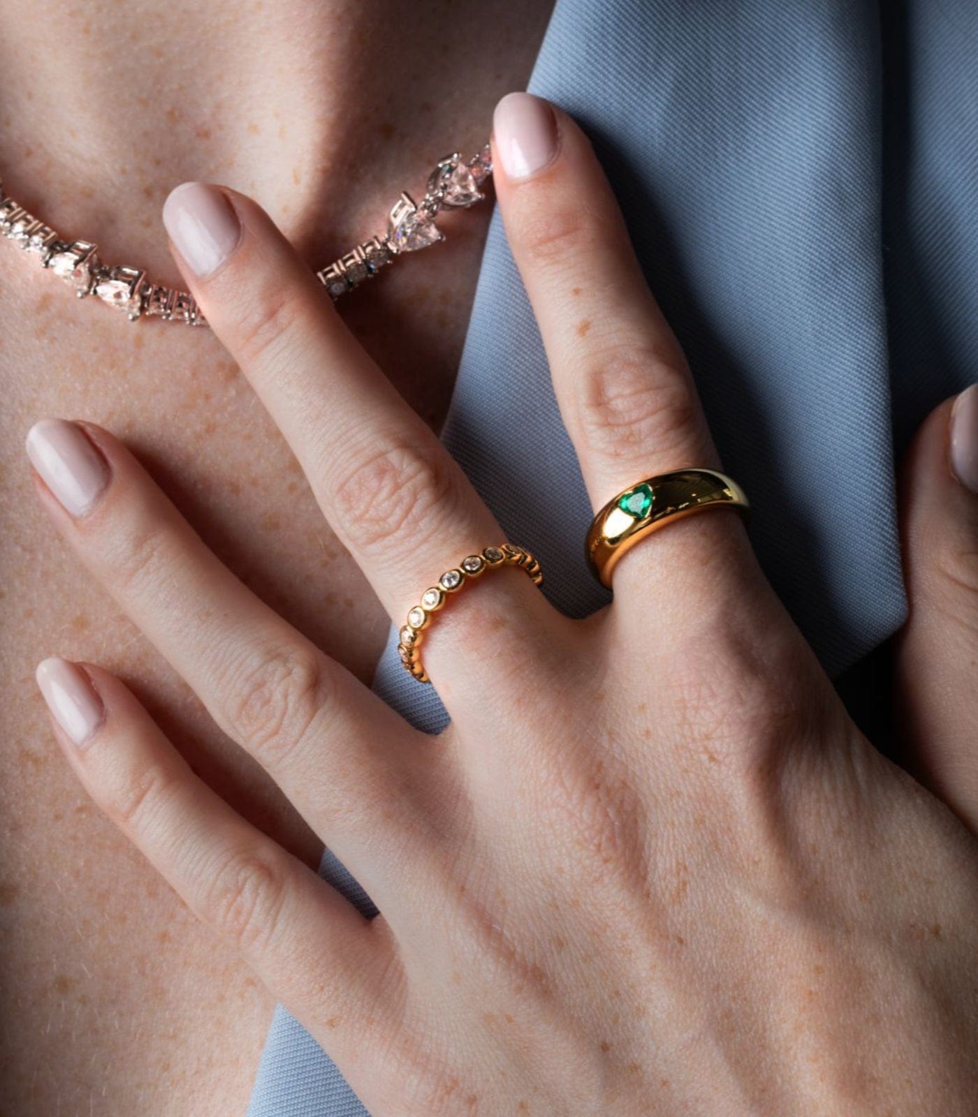 Modern Gem Co Remi Round Bezel Ring