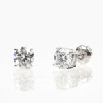 Modern Gem Co Sola Round Cut Brilliant Stud