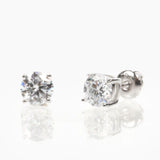 Modern Gem Co Sola Round Cut Brilliant Stud