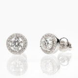 Modern Gem Co Zoe Round Halo 9mm Stud