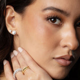 Modern Gem Co Zoe Round Halo 9mm Stud