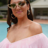 Nicola Bathie Jewelry Earrings Chunky Golden Hoops + Pearl