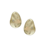 Nicola Bathie Jewelry Earrings Golden Abstract studs