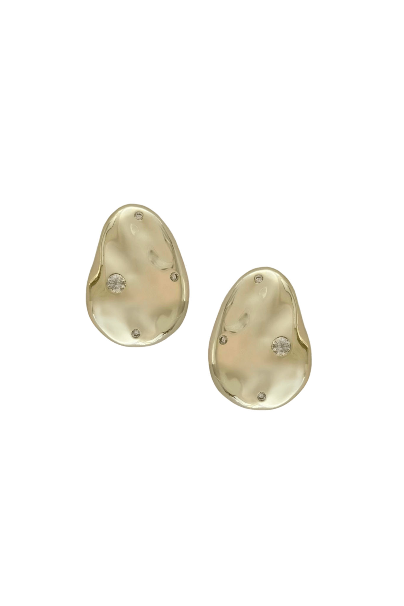 Nicola Bathie Jewelry Earrings Golden Abstract studs