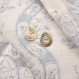 Nicola Bathie Jewelry earrings Golden RainDrop studs
