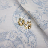 Nicola Bathie Jewelry earrings Golden RainDrop studs