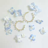 Nicola Bathie Jewelry Earrings Pearl Hoops