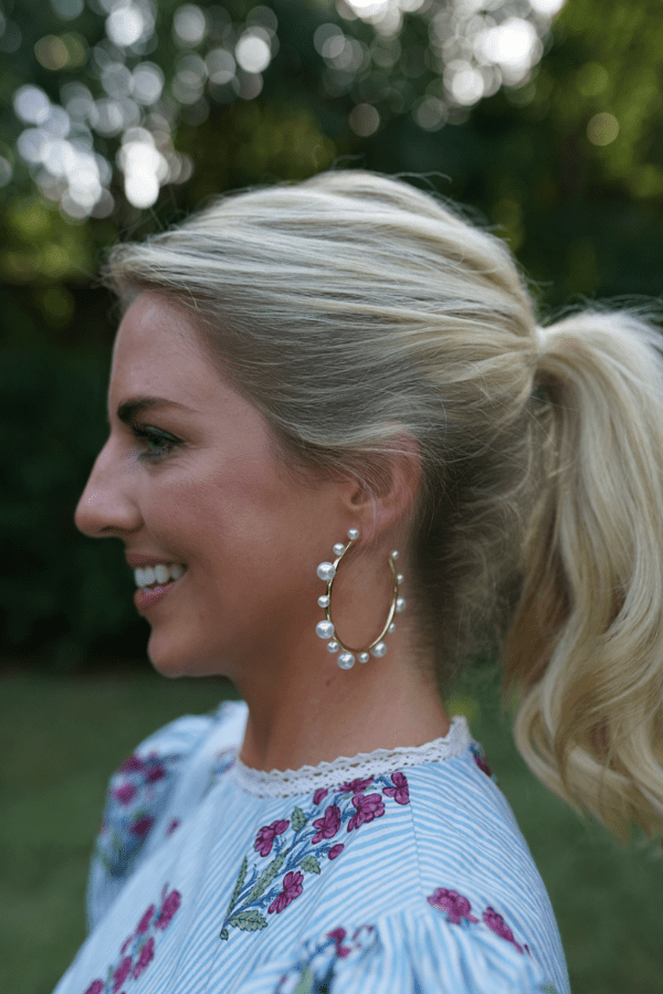 Nicola Bathie Jewelry Earrings Pearl Hoops