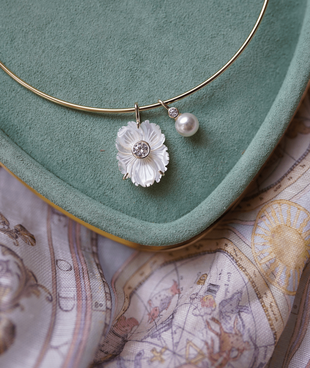 Nicola Bathie Jewelry Necklace Golden Collar Necklace